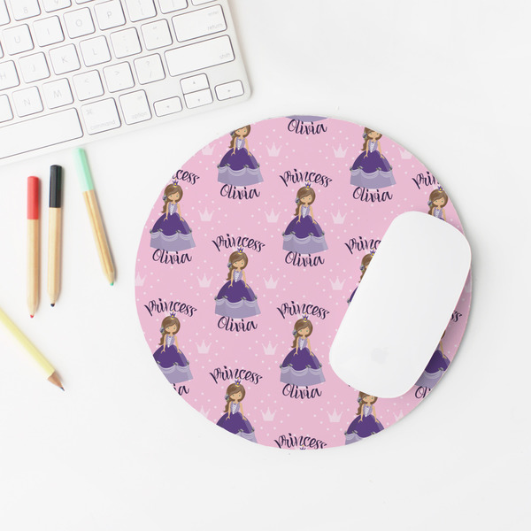 Custom Princess Round Mousepad - LIFESTYLE 2