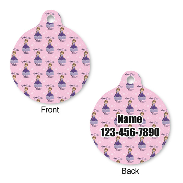 Custom Princess Round Pet ID Tag - Large - Approval
