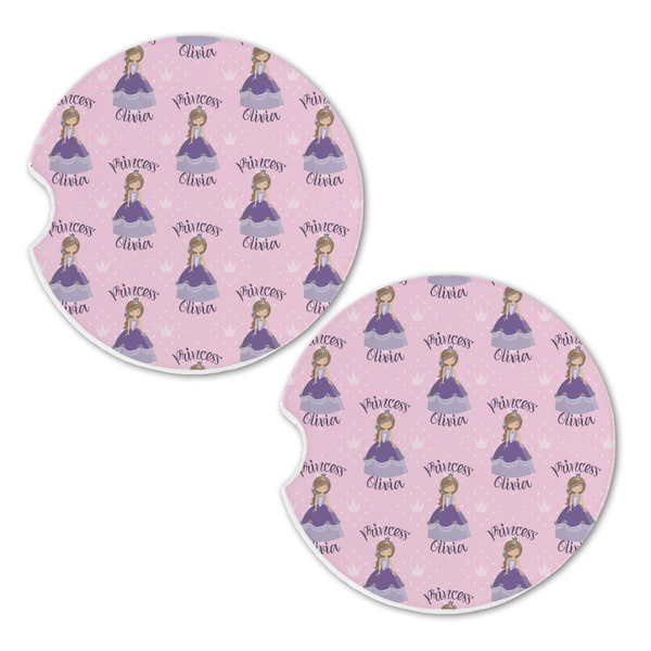 Custom Princess Sandstone Car Coasters - Set of 2