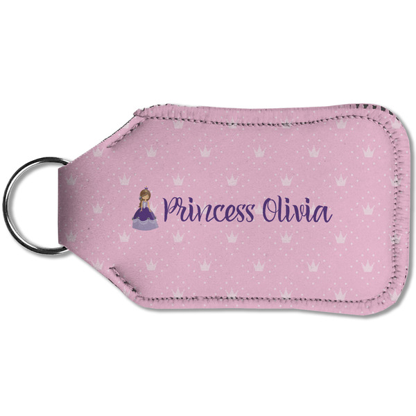 Custom Princess Sanitizer Holder Keychain - Small (Back)