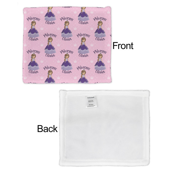 Custom Princess Security Blanket - Front & White Back View