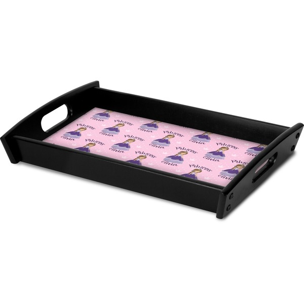 Custom Princess Serving Tray Black - Corner