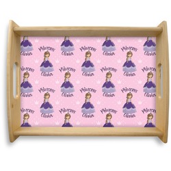 Custom Princess Natural Wooden Tray - Large (Personalized)