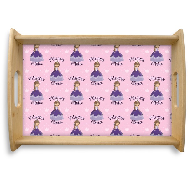Custom Custom Princess Natural Wooden Tray - Small (Personalized)