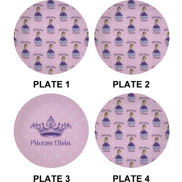 Custom Princess Set of Appetizer / Dessert Plates (Approval)