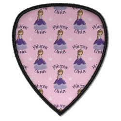 Custom Princess Iron on Shield Patch A w/ Name All Over