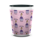 Custom Princess Ceramic Shot Glass - 1.5 oz - Two Tone - Set of 4 (Personalized)