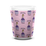 Custom Princess Ceramic Shot Glass - 1.5 oz - White - Set of 4 (Personalized)