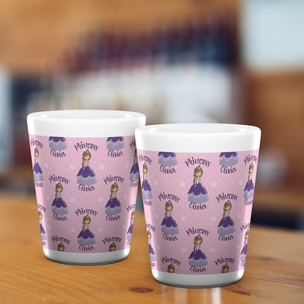 Custom Princess Shot Glass - White - LIFESTYLE