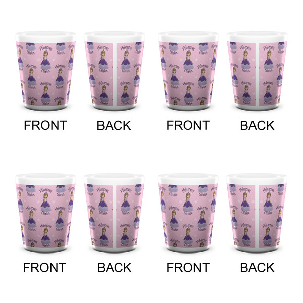 Custom Princess Shot Glass - White - Set of 4 - APPROVAL