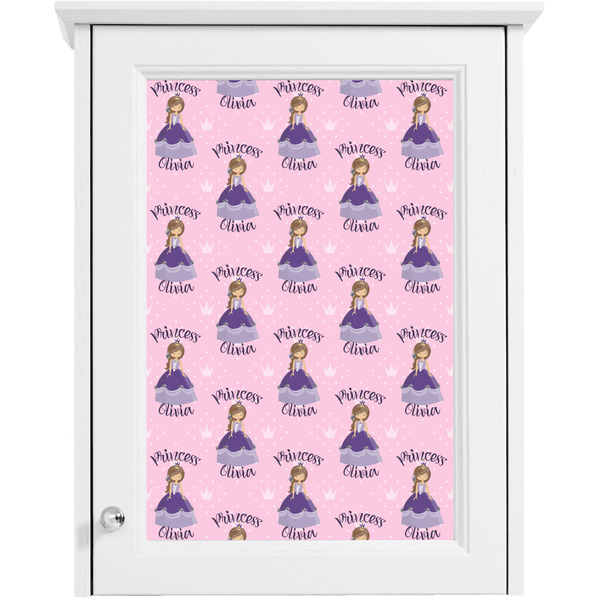 Custom Princess Single White Cabinet Decal