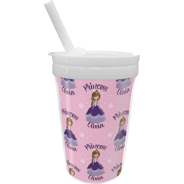 Custom Custom Princess Sippy Cup with Straw (Personalized)