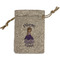 Custom Princess Small Burlap Gift Bag - Front (Personalized)