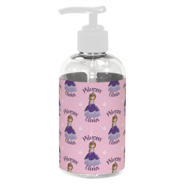 Custom Custom Princess Plastic Soap / Lotion Dispenser (8 oz - Small - White) (Personalized)