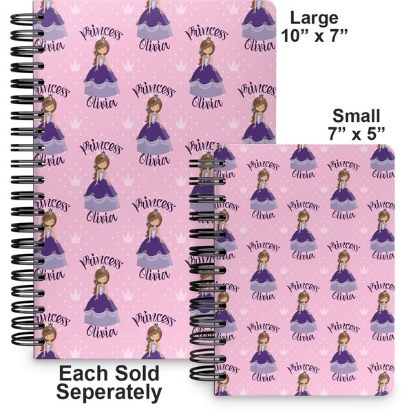 Custom Princess Spiral Journal - Comparison