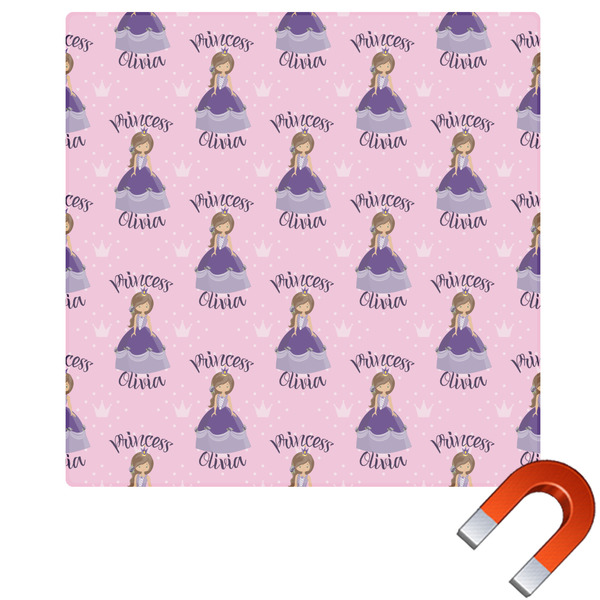 Custom Custom Princess Square Car Magnet - 10" (Personalized)