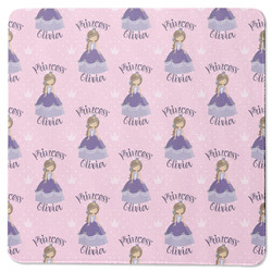 Custom Princess Square Rubber Backed Coaster (Personalized)