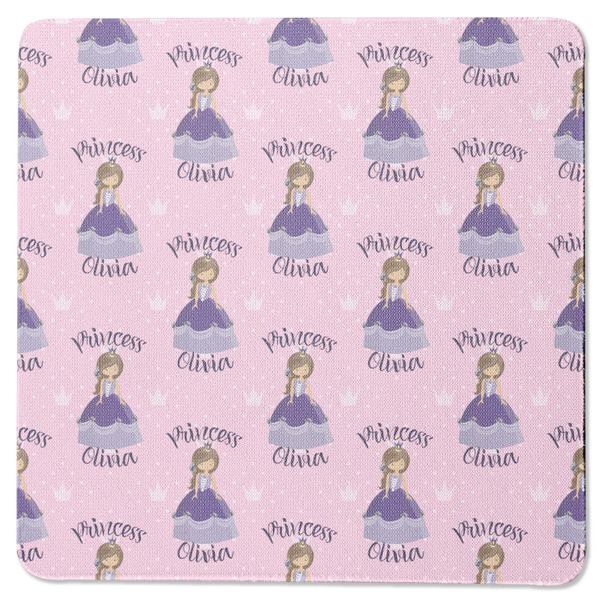 Custom Custom Princess Square Rubber Backed Coaster (Personalized)