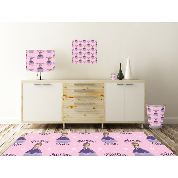 Custom Princess Square Wall Decal Wooden Desk
