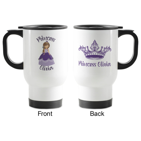 Custom Princess Stainless Steel Travel Mug with Handle - Apvl