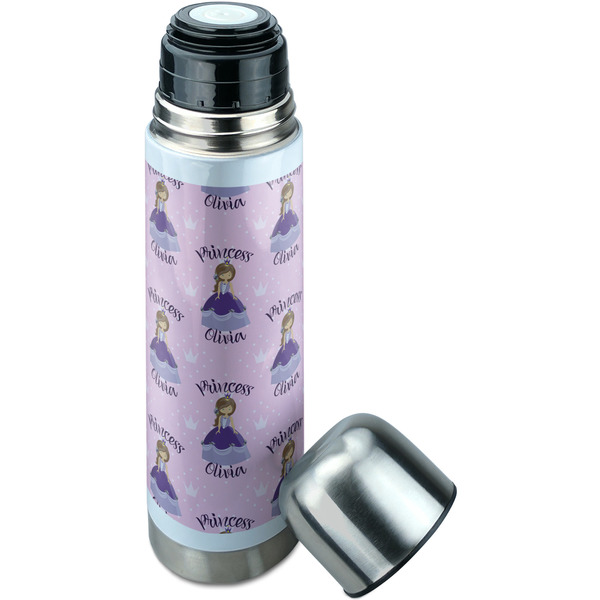 Custom Princess Thermos - Lid Off
