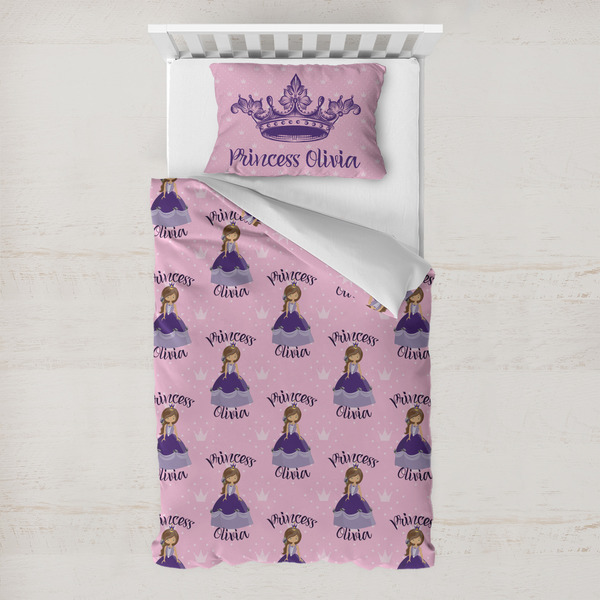 Custom Custom Princess Toddler Bedding w/ Name All Over