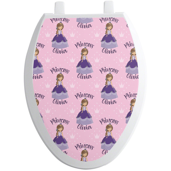 Custom Princess Toilet Seat Decal Elongated
