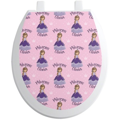 Custom Princess Toilet Seat Decal (Personalized)