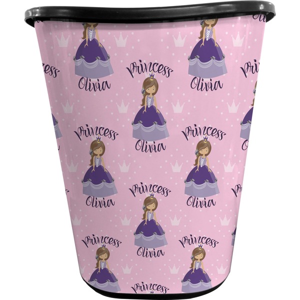 Custom Princess Trash Can Black