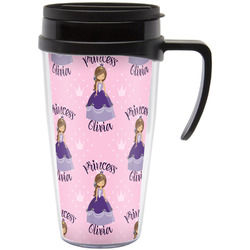 Custom Princess Acrylic Travel Mug with Handle (Personalized)