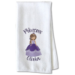 Custom Princess Kitchen Towel - Waffle Weave - Partial Print (Personalized)
