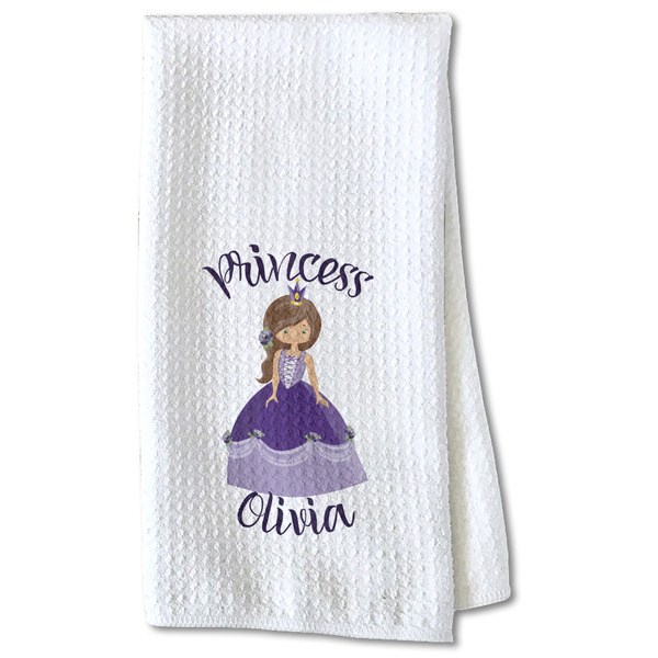 Custom Custom Princess Kitchen Towel - Waffle Weave - Partial Print (Personalized)