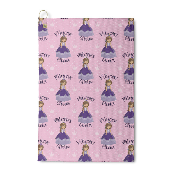 Custom Custom Princess Waffle Weave Golf Towel (Personalized)