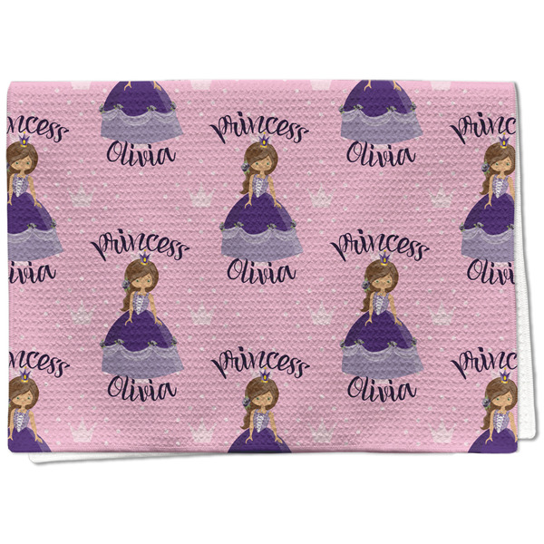 Custom Custom Princess Kitchen Towel - Waffle Weave - Full Color Print (Personalized)