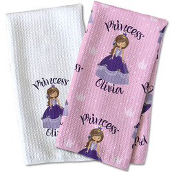 Custom Princess Kitchen Towel - Waffle Weave (Personalized)