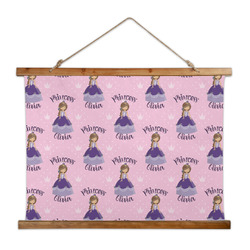 Custom Princess Wall Hanging Tapestry - Wide (Personalized)
