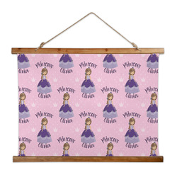 Custom Princess Wall Hanging Tapestry - Wide (Personalized)