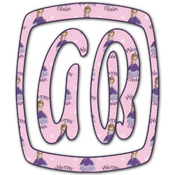 Custom Princess Monogram Decal - Large (Personalized)
