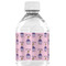 Custom Princess Water Bottle Label - Back View