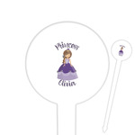 Custom Princess Cocktail Picks - Round Plastic (Personalized)