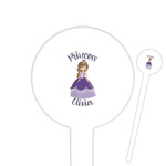 Custom Princess Round Plastic Food Picks (Personalized)