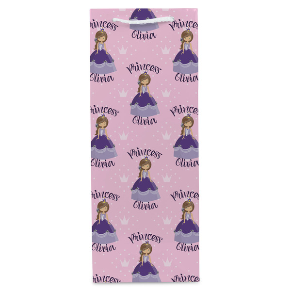 Custom Princess Wine Gift Bag - Gloss - Front