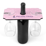 Custom Princess Wine Bottle & Glass Holder (Personalized)