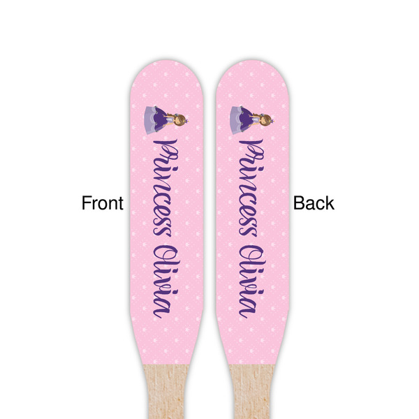 Custom Princess Wooden Food Pick - Paddle - Double Sided - Front & Back