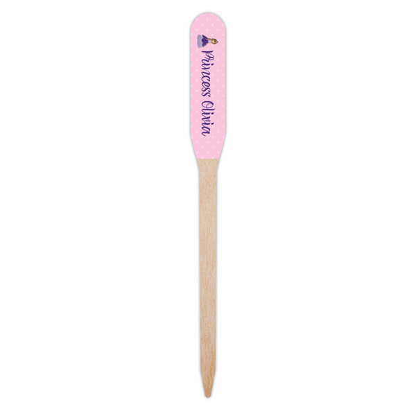 Custom Princess Wooden Food Pick - Paddle - Single Pick