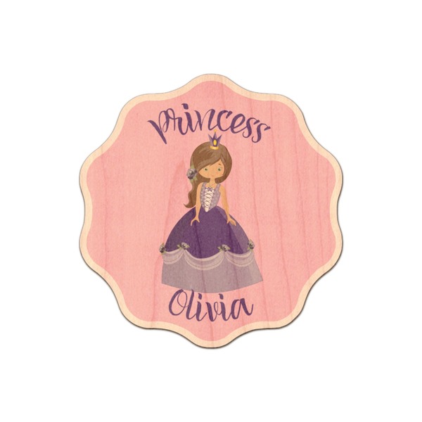 Custom Custom Princess Genuine Maple or Cherry Wood Sticker (Personalized)