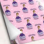 Custom Princess Wrapping Paper Sheets - Single-Sided - 20" x 28" (Personalized)