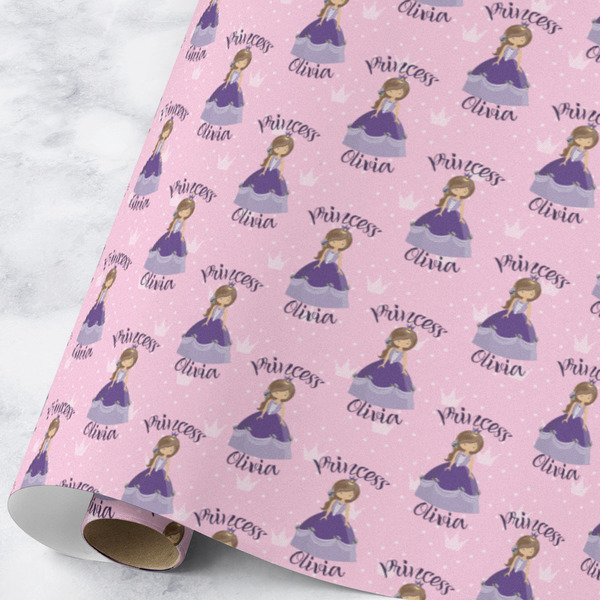 Custom Custom Princess Wrapping Paper Roll - Large - Matte (Personalized)