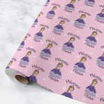 Custom Princess Wrapping Paper Roll - Medium - Matte (Personalized)