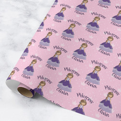 Custom Princess Wrapping Paper Roll - Medium - Matte (Personalized)